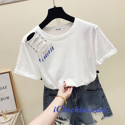 Bekleidung T-shirts Neu Trend Mantel Sommer Lose Grün Discount