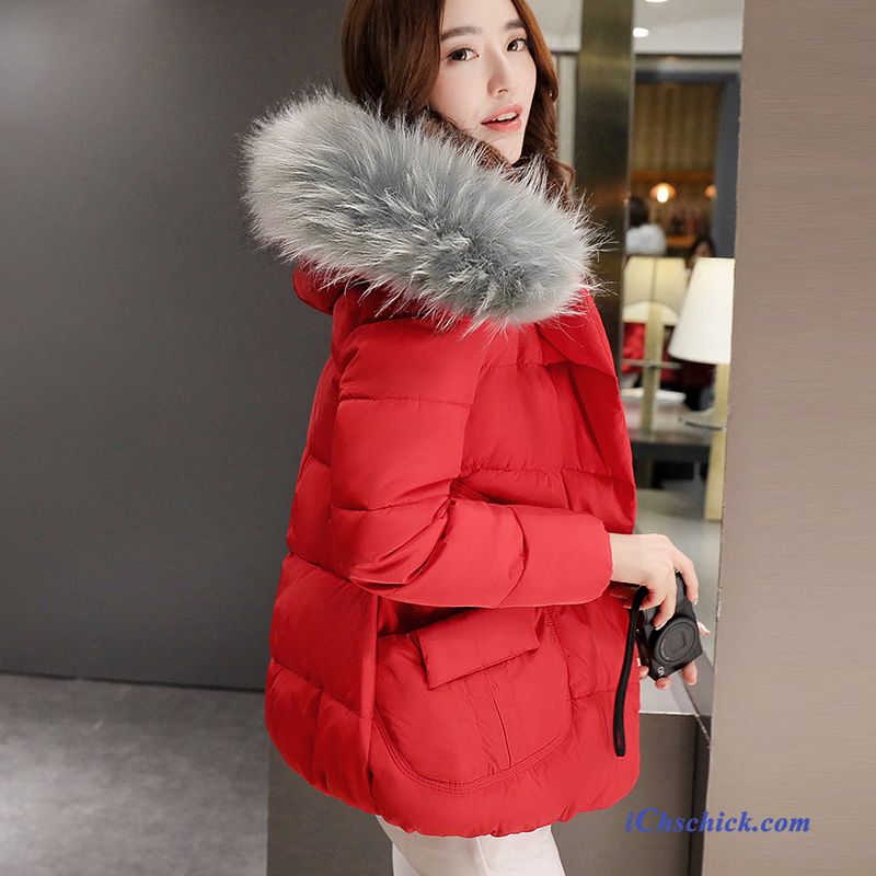 Daunenjacke Damen Rot, Jacken Damen Winter