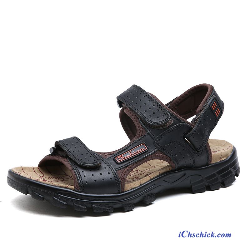 Ledersandalen Herren, Herren Sandalen Zehenschlaufe Günstig