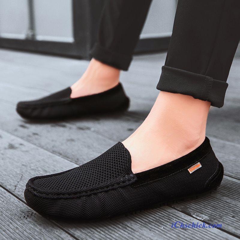 Schuhe Halbschuhe Atmungsaktiv Casual Sommer Faul Neue Schwarz Discount