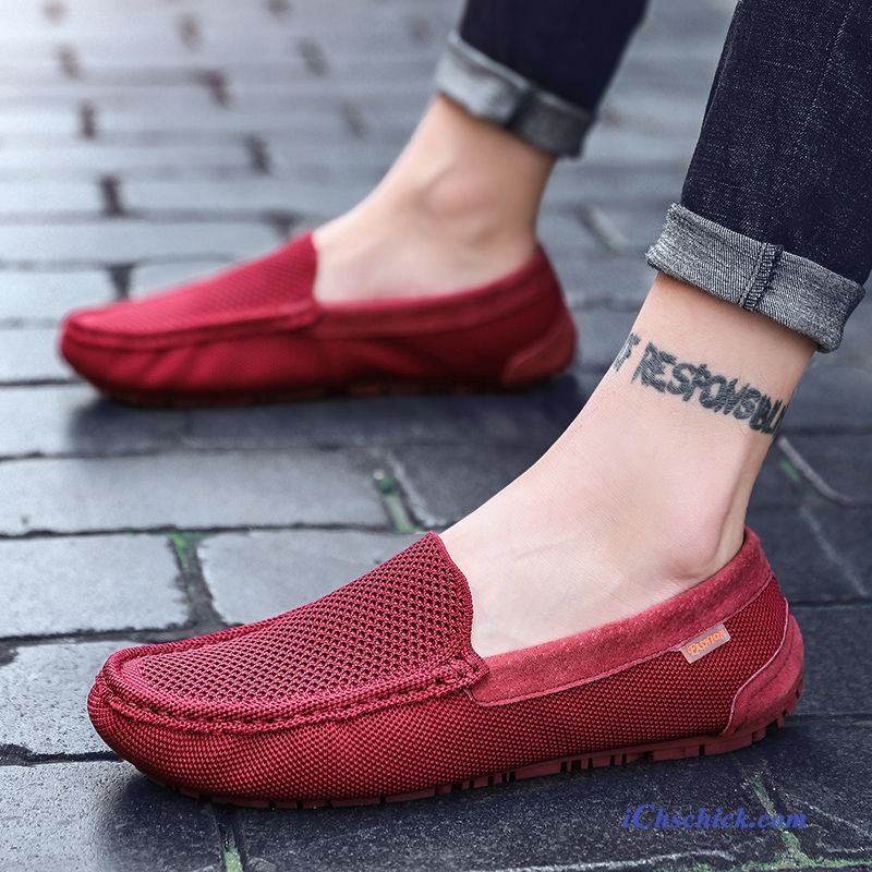 Schuhe Halbschuhe Atmungsaktiv Casual Sommer Faul Neue Schwarz Discount