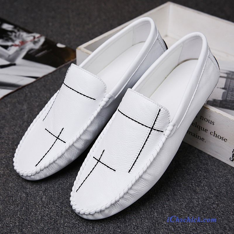 Schuhe Halbschuhe Feder Slip-on Faul Sommer Allgleiches Weiß Sale